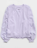 Aerie Hey Crochet Sweatshirt