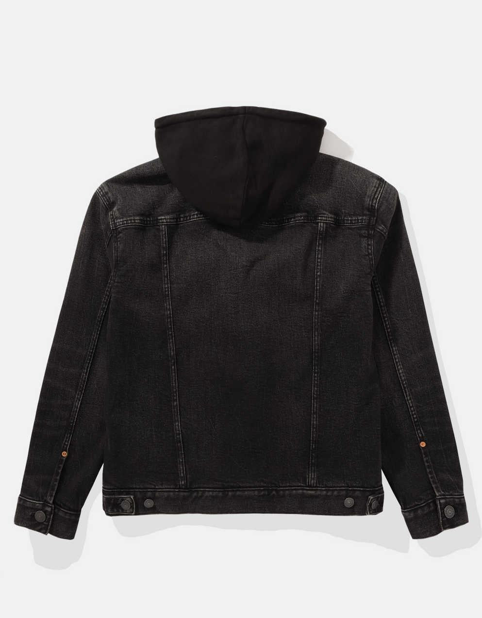 AE Hooded Denim Trucker Jacket