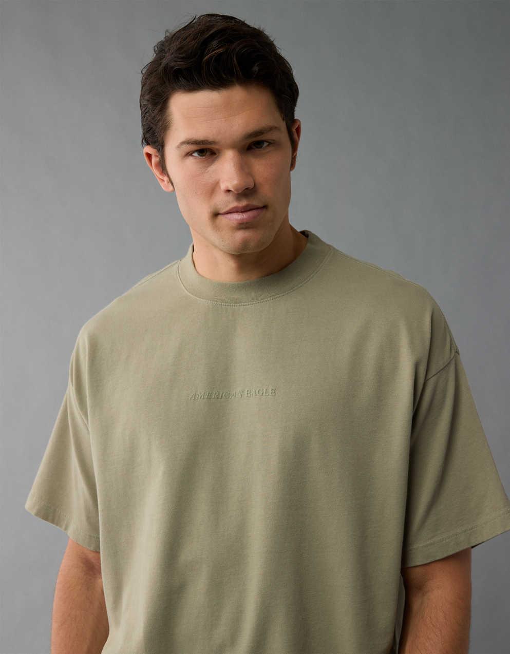 AE Laidback Luxe Heavyweight Oversized Logo Graphic T-Shirt