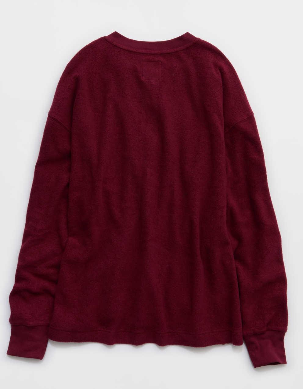 Aerie Sherpa Henley Sweatshirt