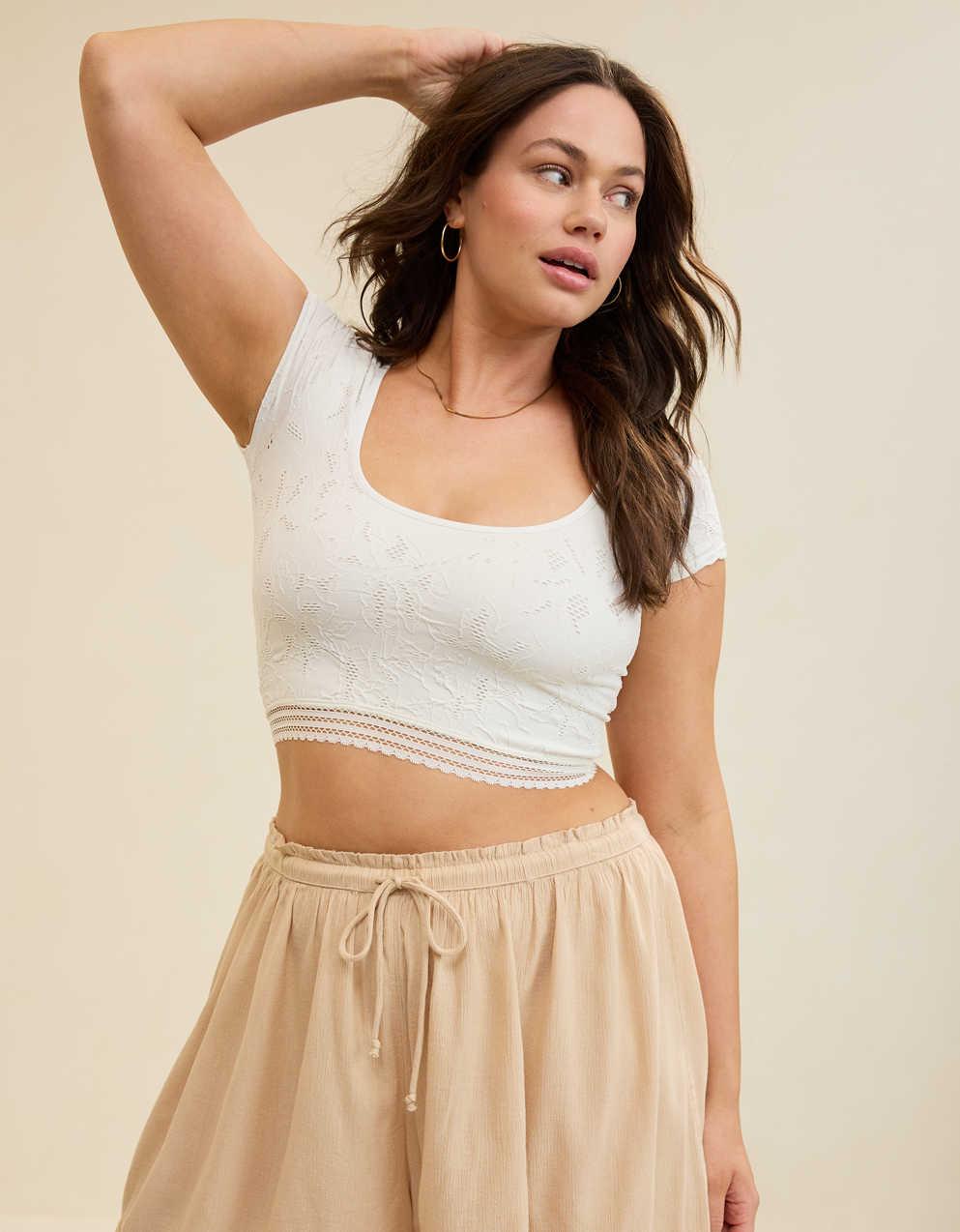Superchill Floral Seamless Cap Sleeve Top