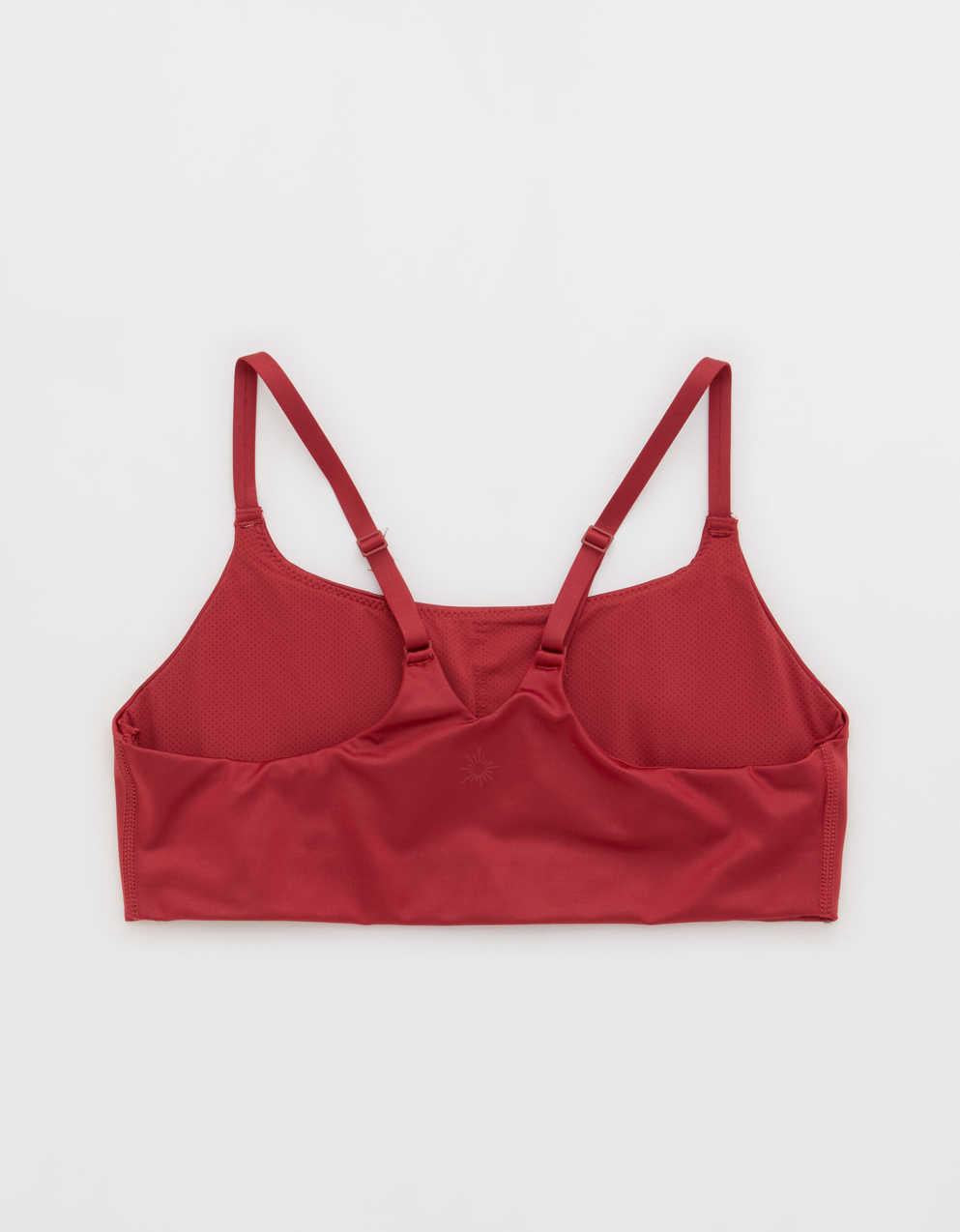 OFFLINE By Aerie Goals Gloss Strappy Sports Bra