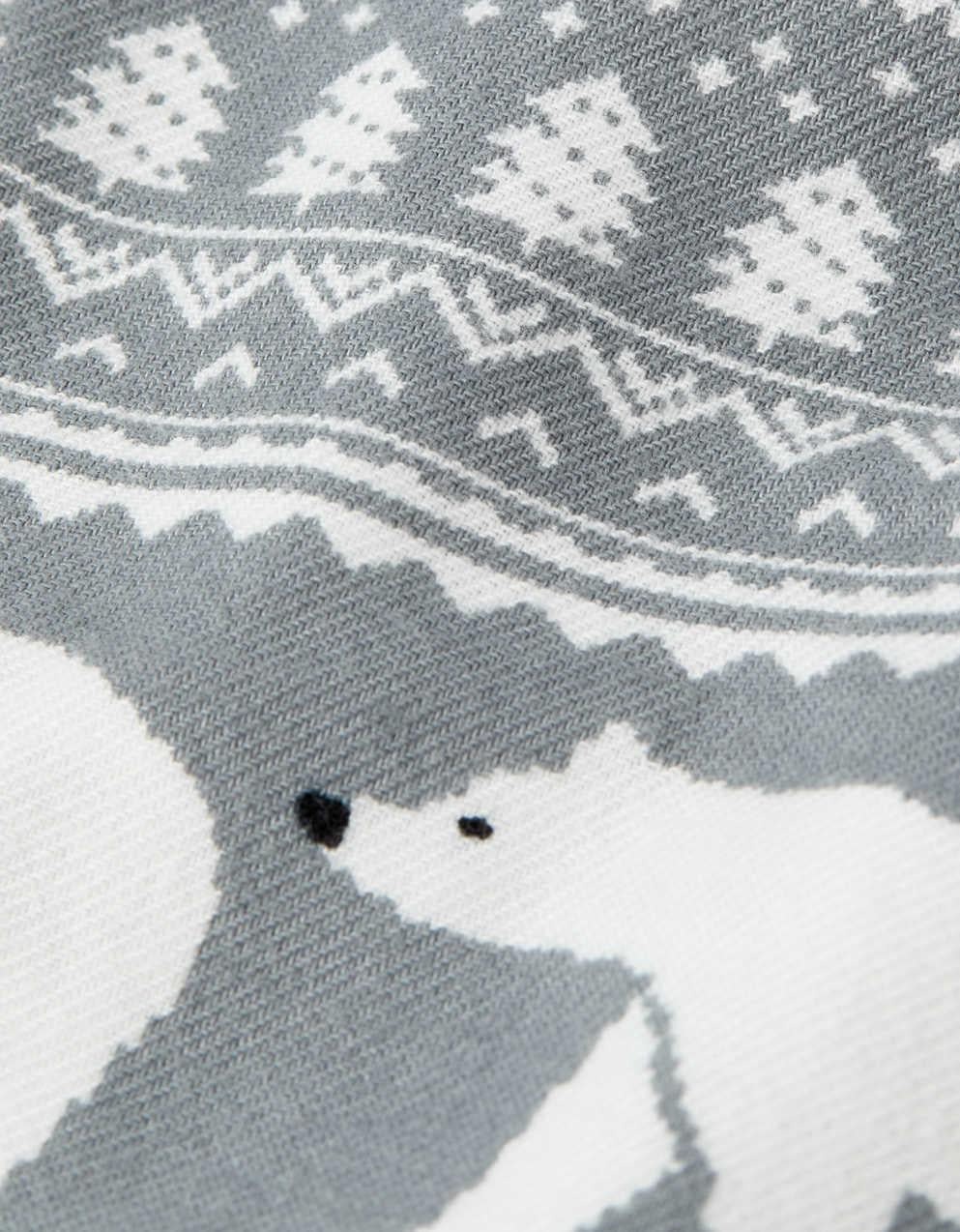 AEO Polar Bears Flannel Pocket Boxer