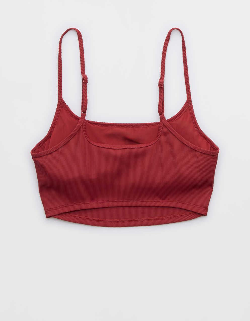 Aerie Ribbed Scoop Longline Bikini Top