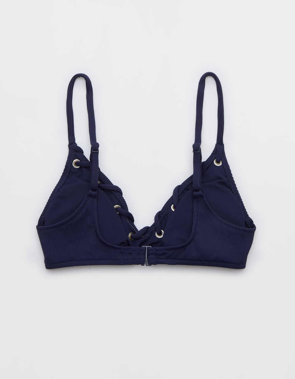 Aerie Ribbed Voop Bikini Top