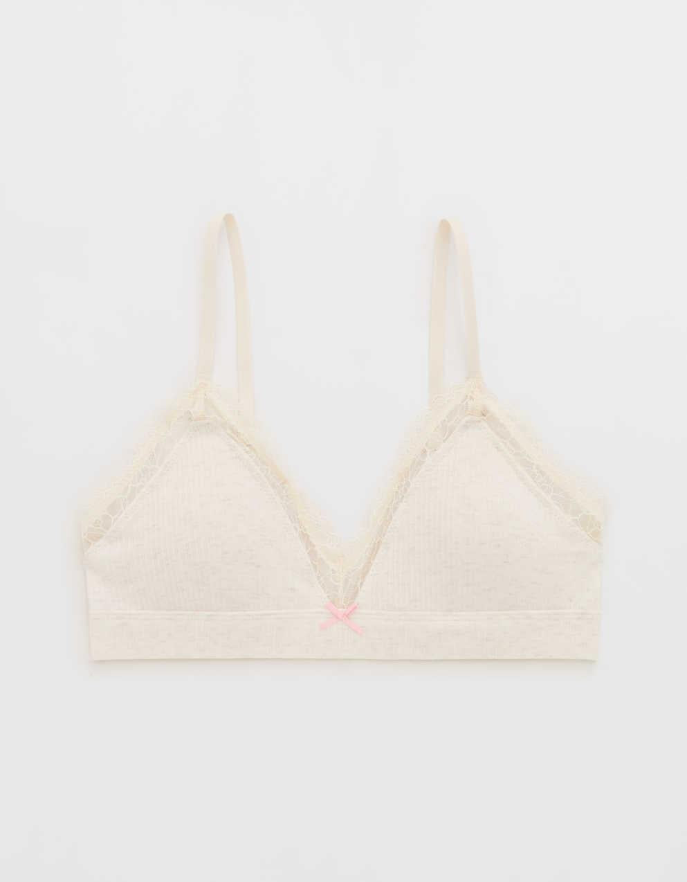 Superchill Cotton Rib Padded Triangle Bralette