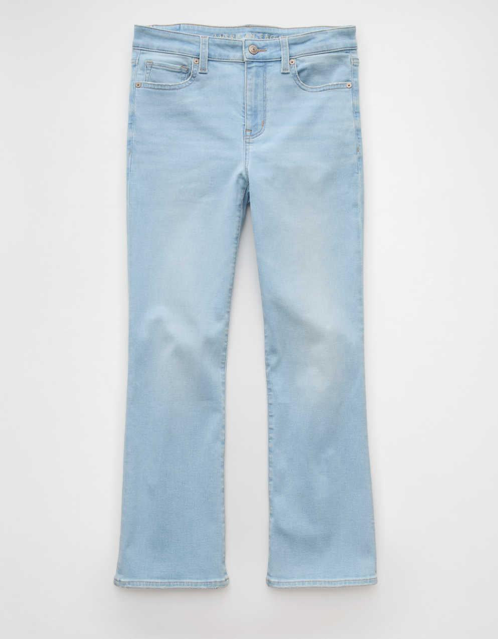 AE High-Waisted Kick Bootcut Crop Jean