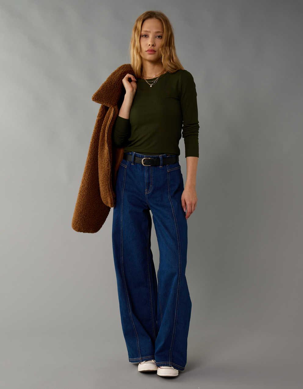 AE Soft & Sexy Relaxed Fit Long-Sleeve T-Shirt