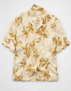 AE Relaxed Fit Short-Sleeve Camp Collar Shirt