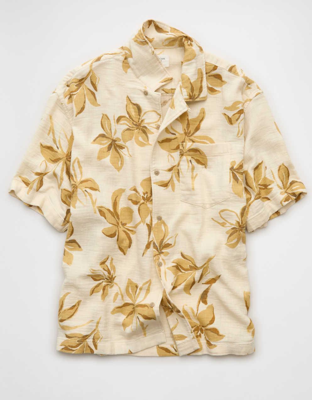 AE Relaxed Fit Short-Sleeve Camp Collar Shirt