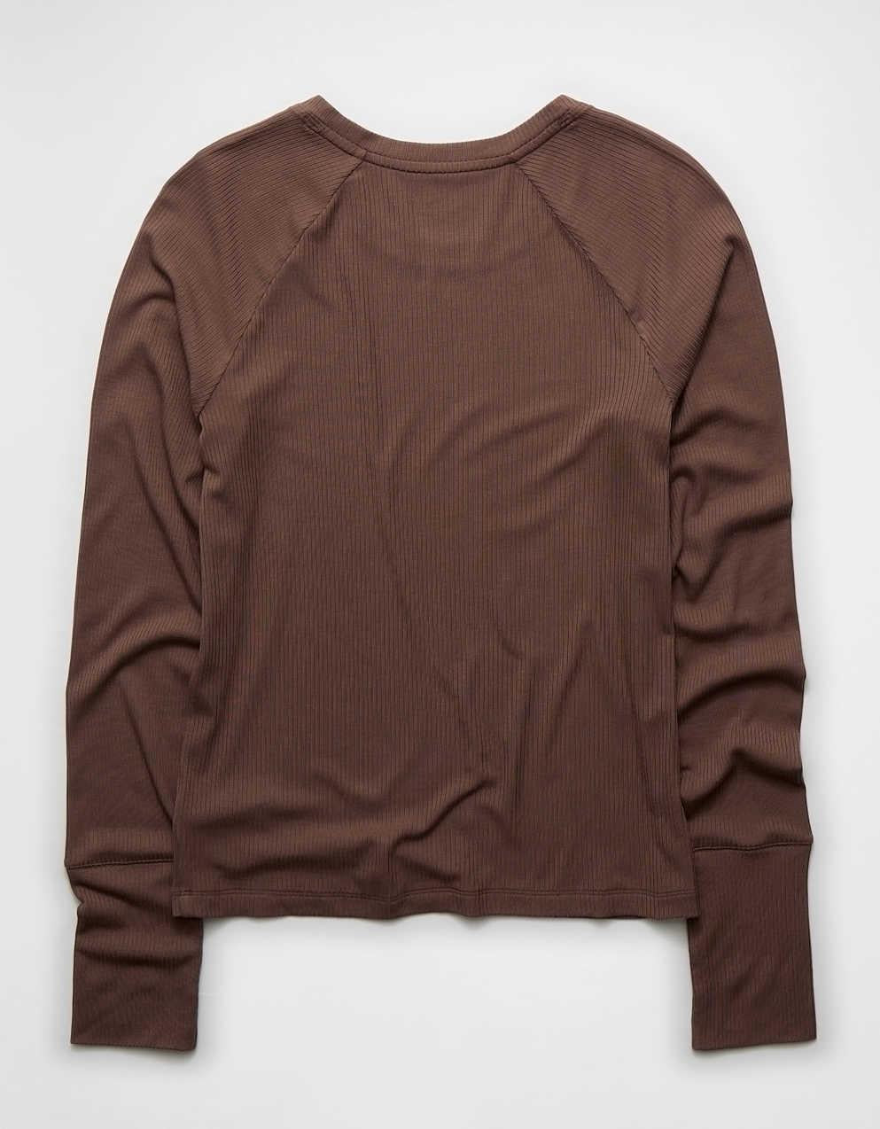 OFFLINE By Aerie Thumbs Up Fitted Ribbed T-Shirt
